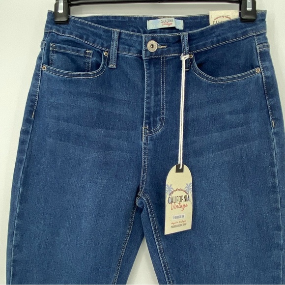 California Vintage Stretch Flare Blue Jeans Juniors 11/30 -NWT - Picture 5 of 14